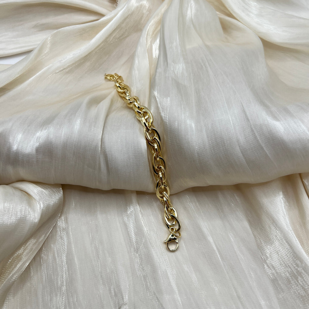 14K Gold Plated Chunky Chain Bracelet – Boldy