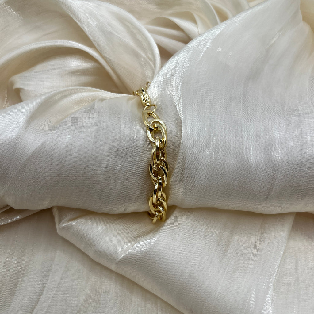 14K Gold Plated Chunky Chain Bracelet – Boldy