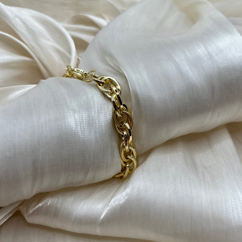 14K Gold Plated Chunky Chain Bracelet – Boldy