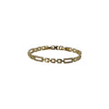 CZ Bar Chain Gold Bracelet – Mireya | 14K Gold Plated