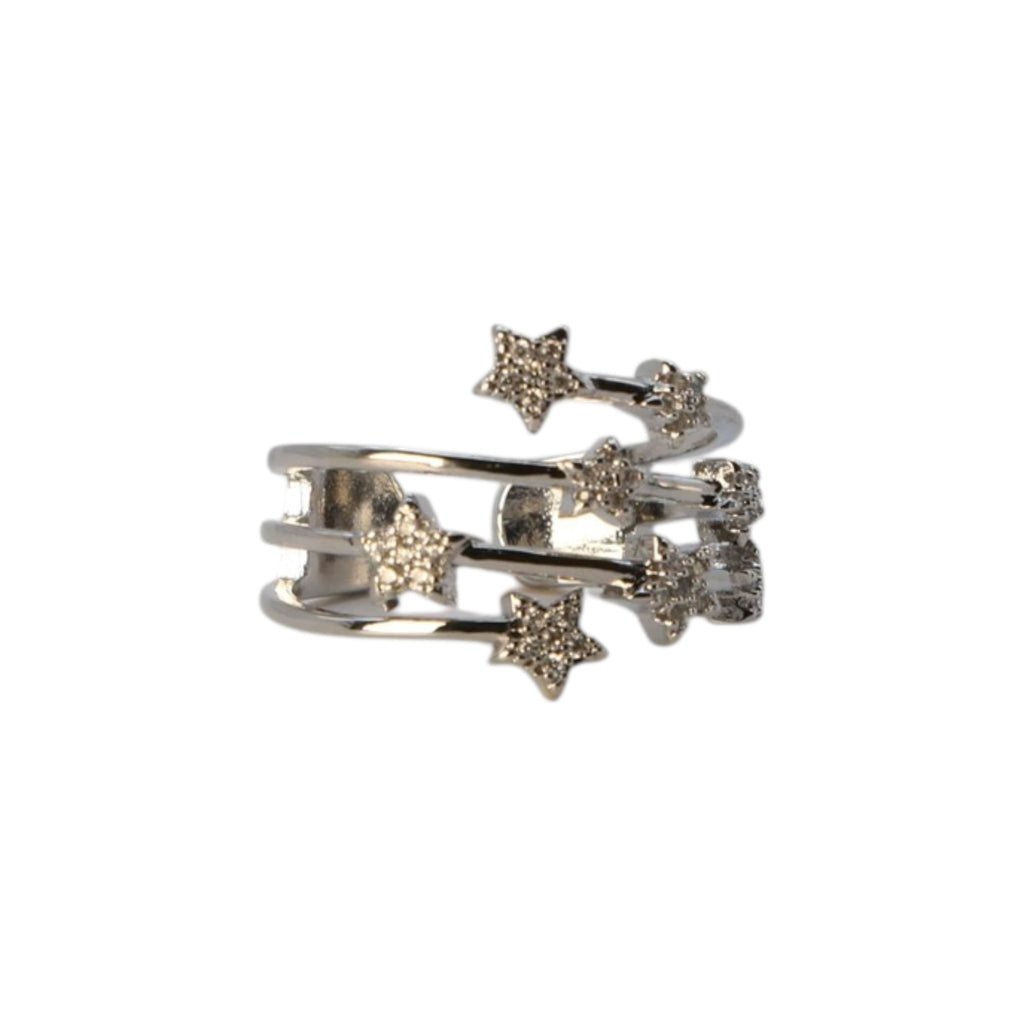 Pave Star Multi Band Adjustable Ring – Virelle