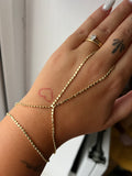 Serenelle Dot Hand Chain – 14K Gold Plated