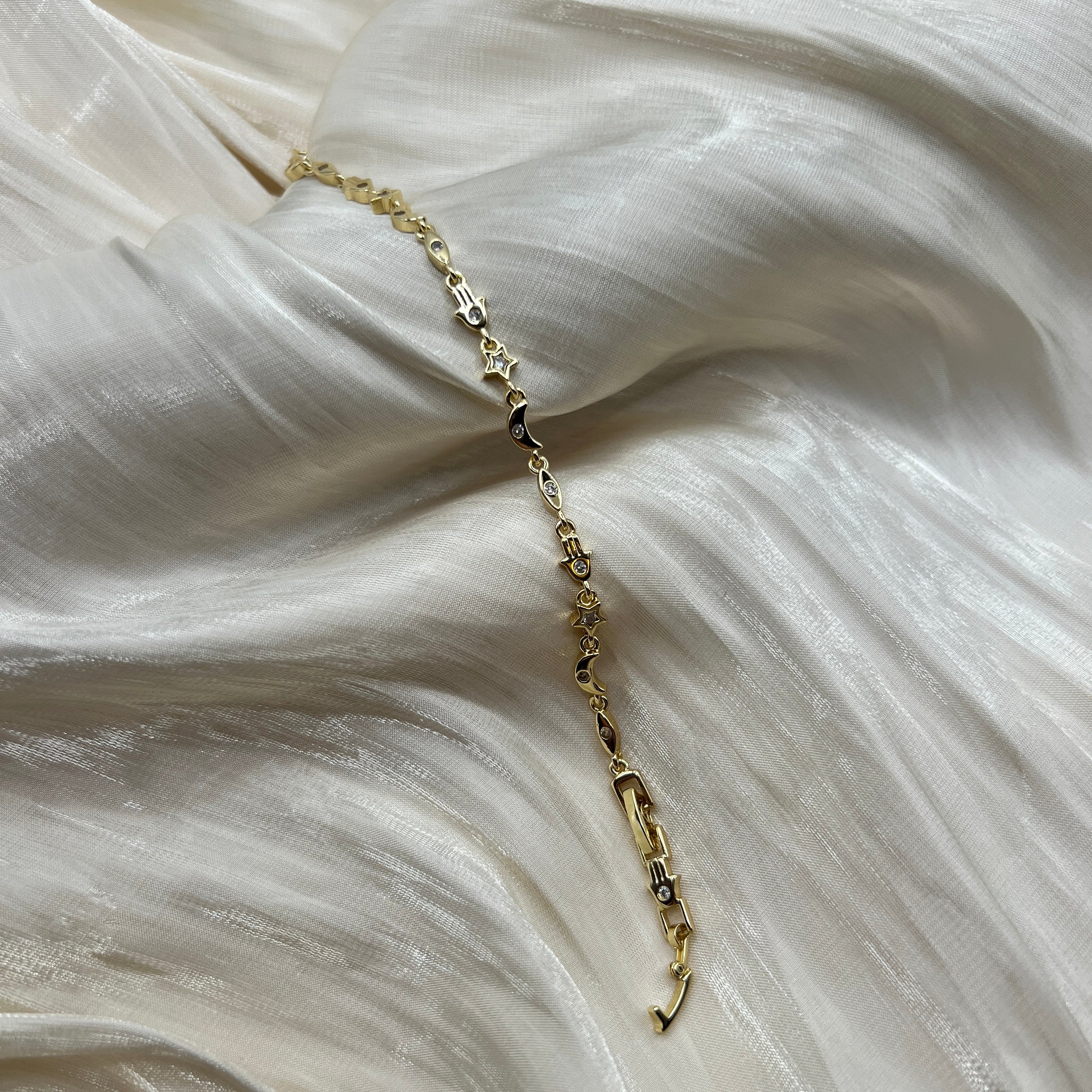 Celestial Guardian Bracelet – Luck | 14K Gold Plated