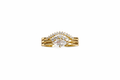 Diana Statement Ring – Adjustable 14K Gold Plated CZ Ring