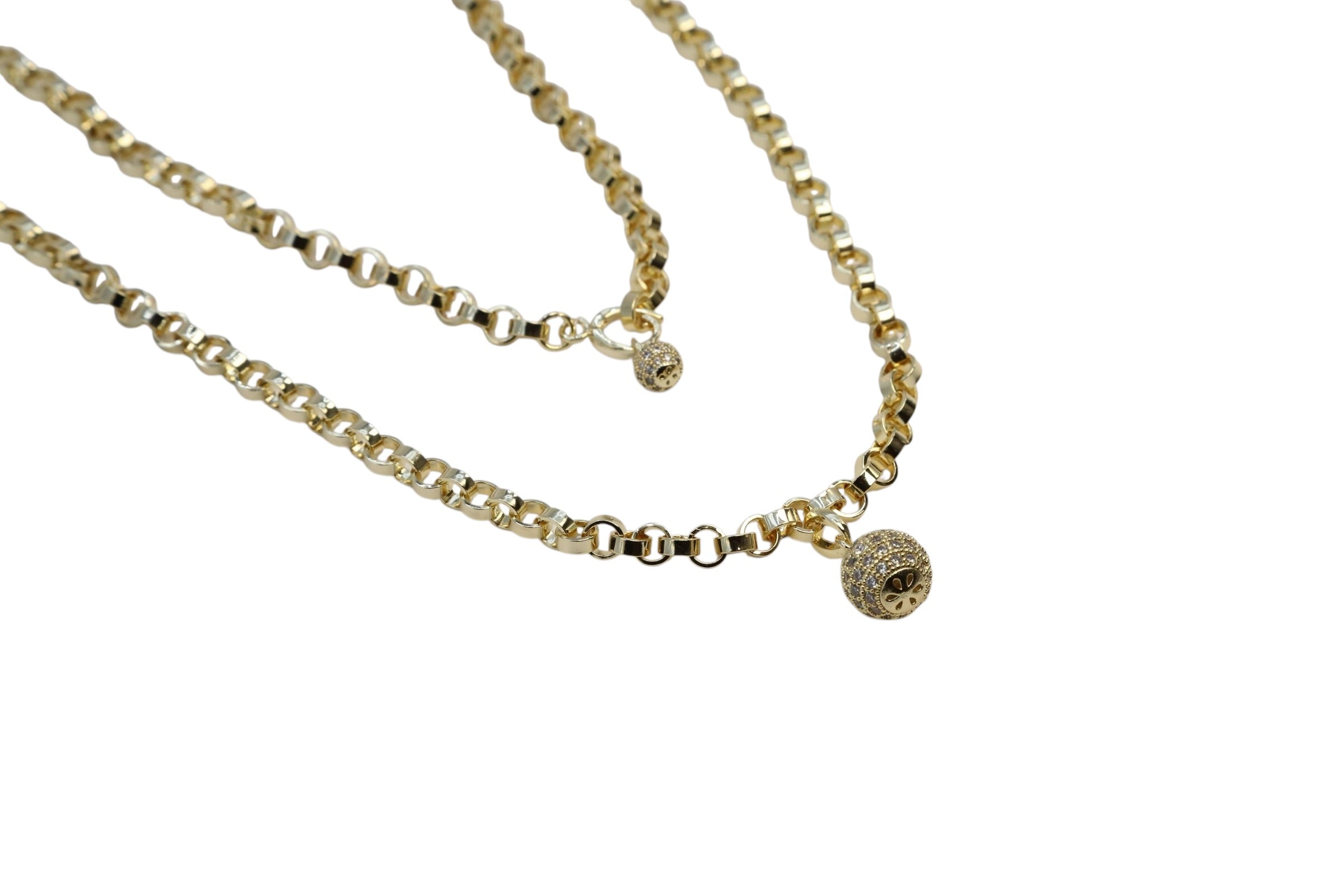 Chunky Chain Pendant Necklace – Zafira | 14K Gold Plated