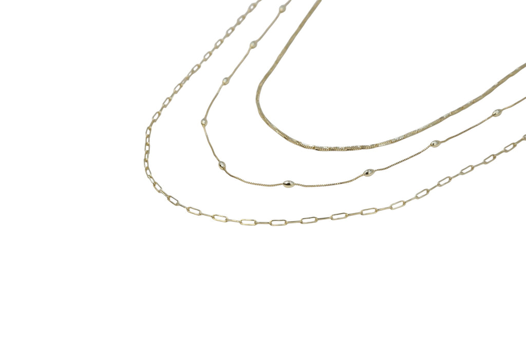 Elongated Link Chain Necklace – Vessara | 14K Gold Plated