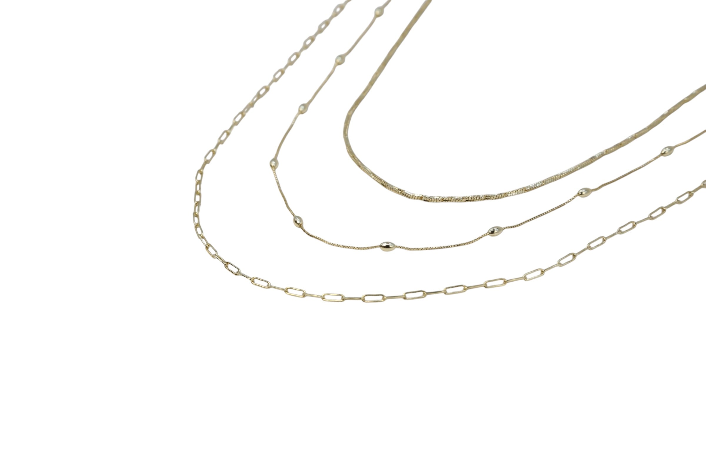 Elongated Link Chain Necklace – Vessara | 14K Gold Plated