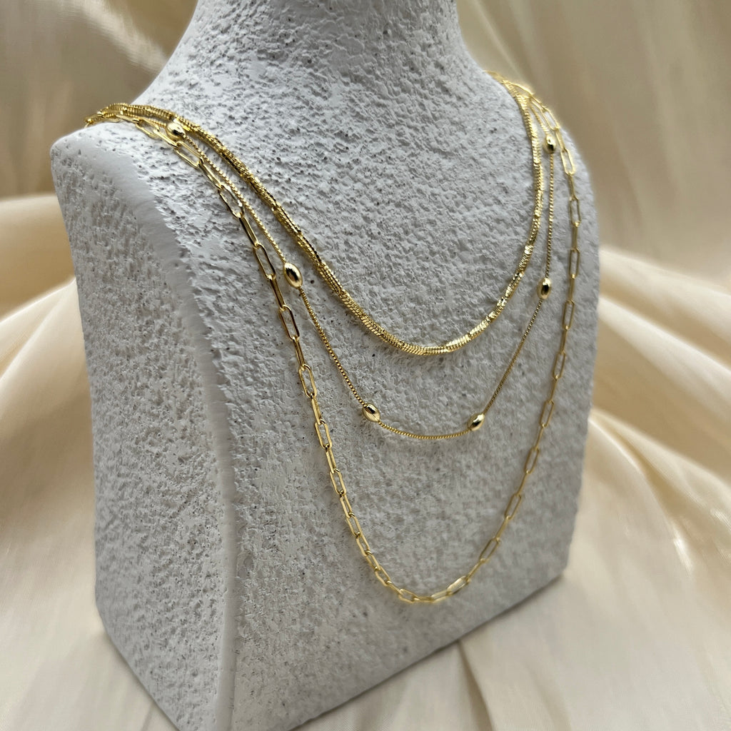 Elongated Link Chain Necklace – Vessara | 14K Gold Plated
