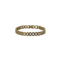 Geometric CZ Link Bracelet – Zélia | 14K Gold Plated