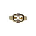 Gold Plated Geometric Link Ring – Aria