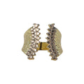 Hammered Pavé Adjustable Ring – Zarevia