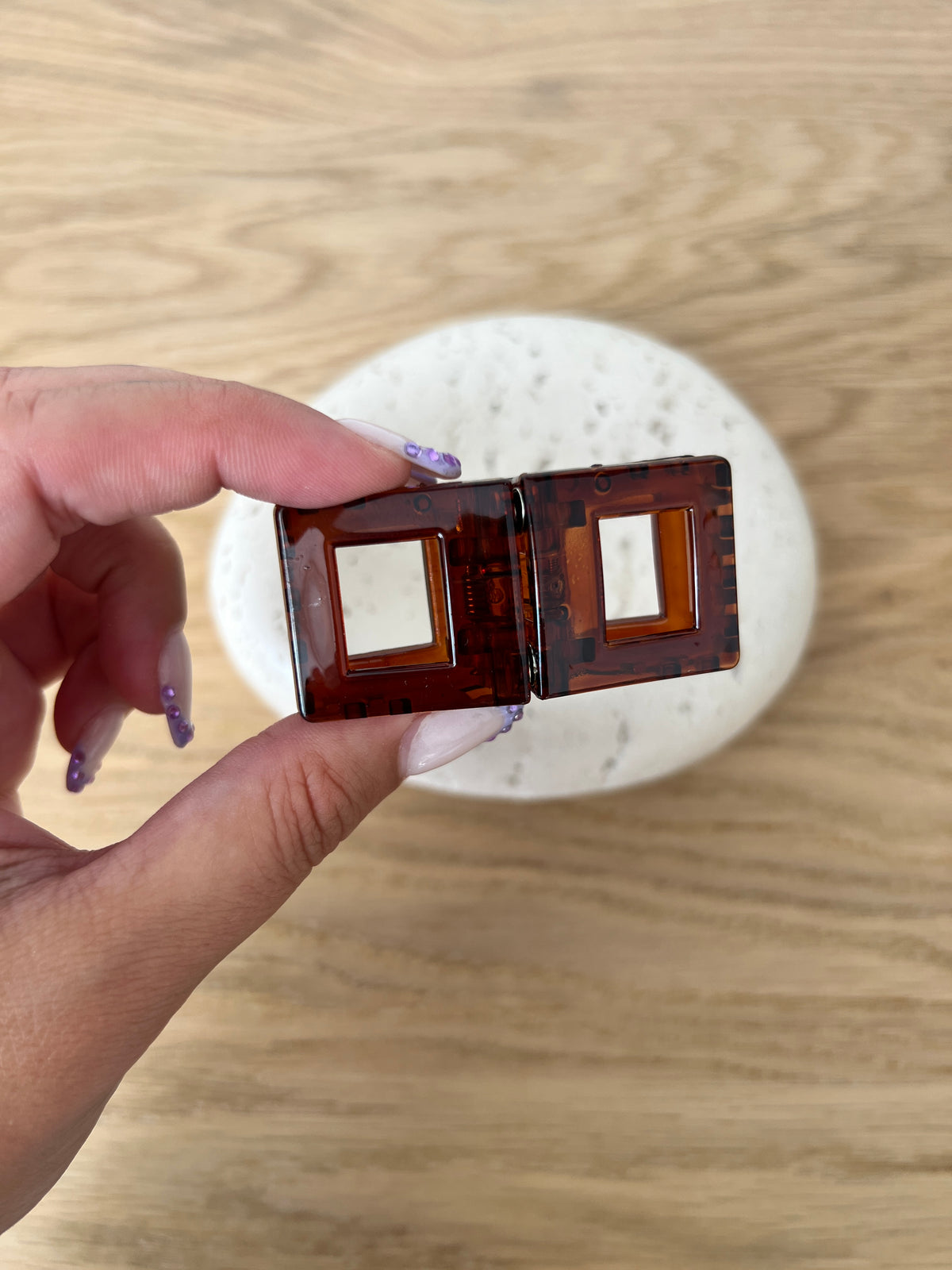 Square Magnetic Hair Clip