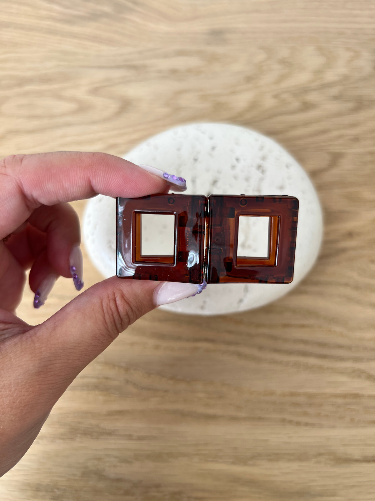 Square Magnetic Hair Clip