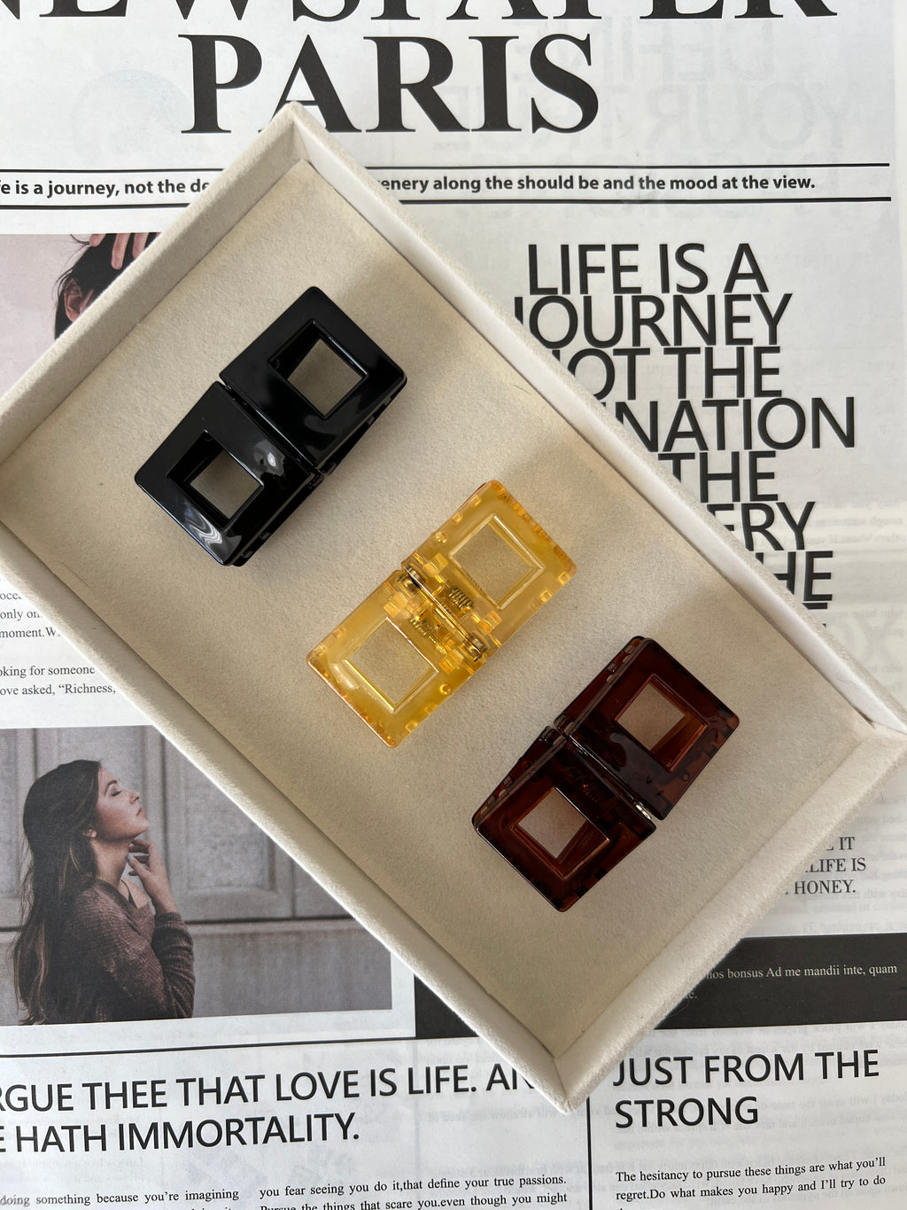 Square Magnetic Hair Clip