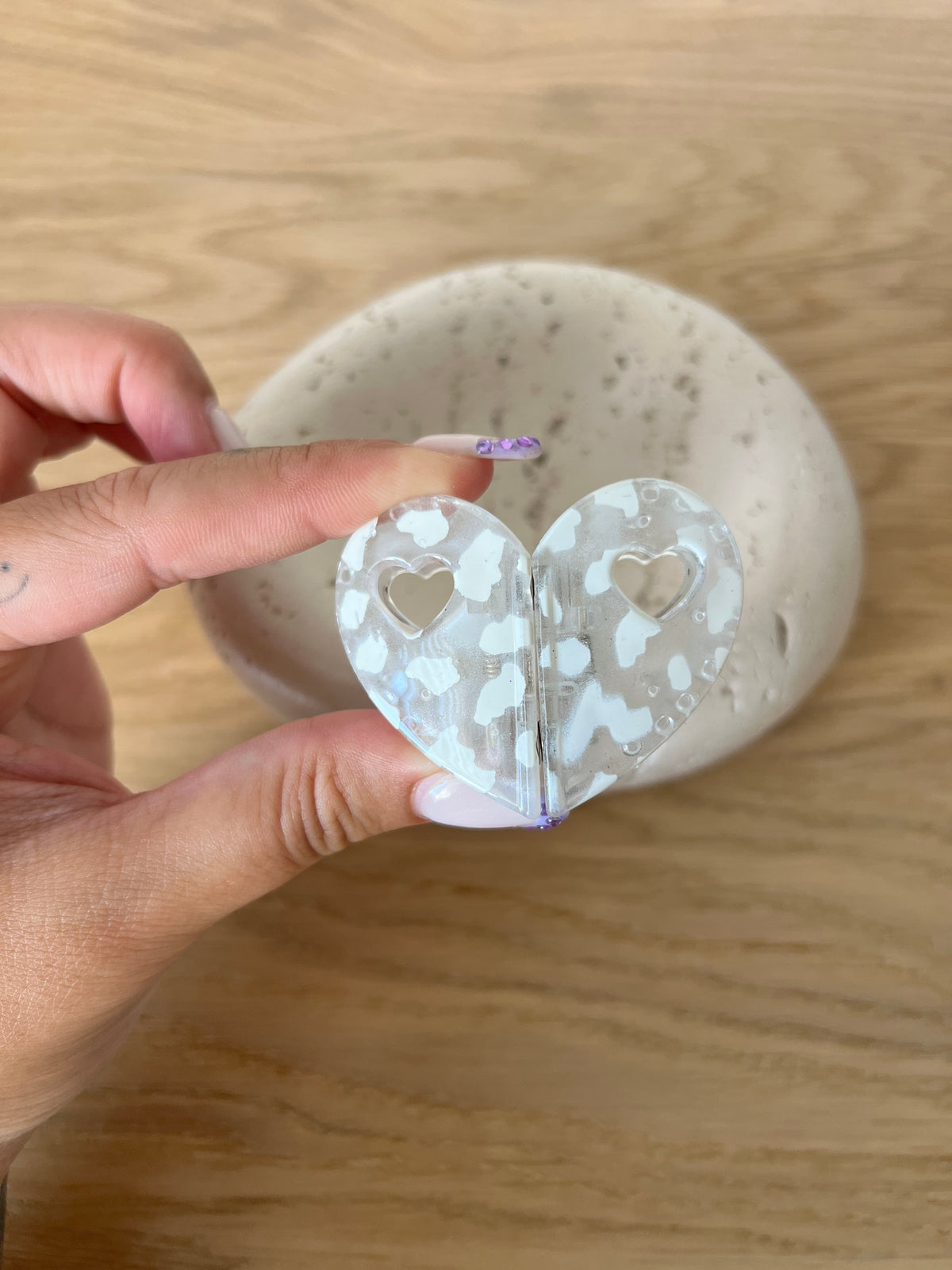 Heart Magnetic Hair Clip
