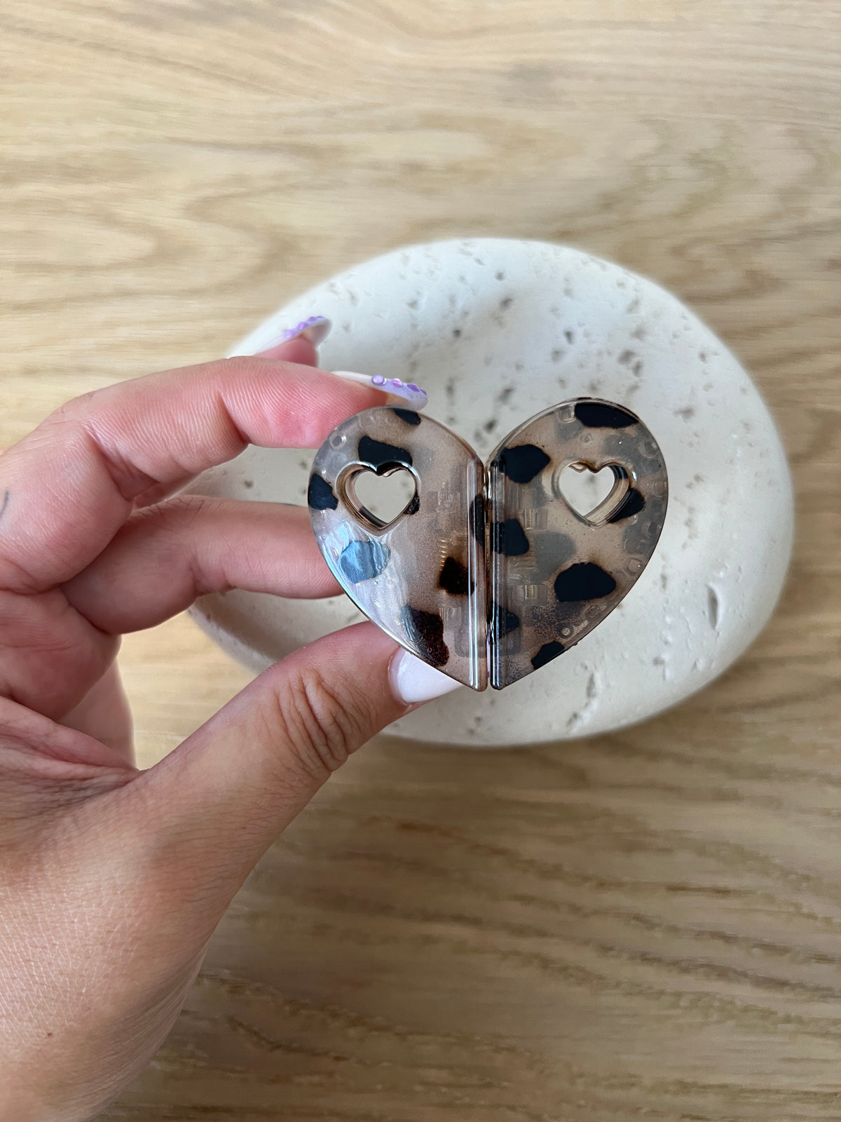 Heart Magnetic Hair Clip