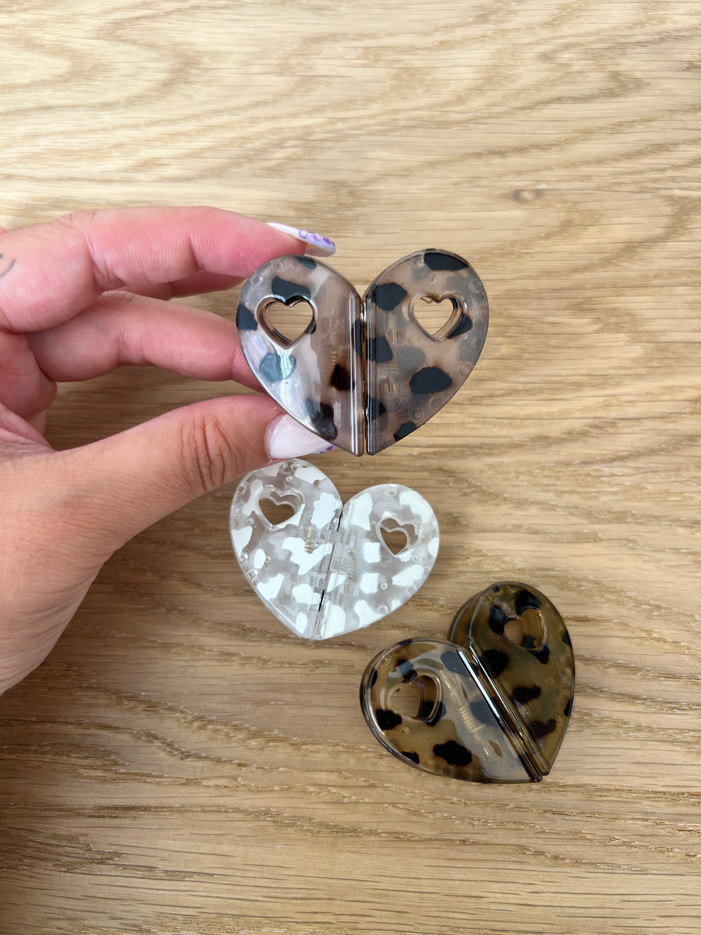 Heart Magnetic Hair Clip