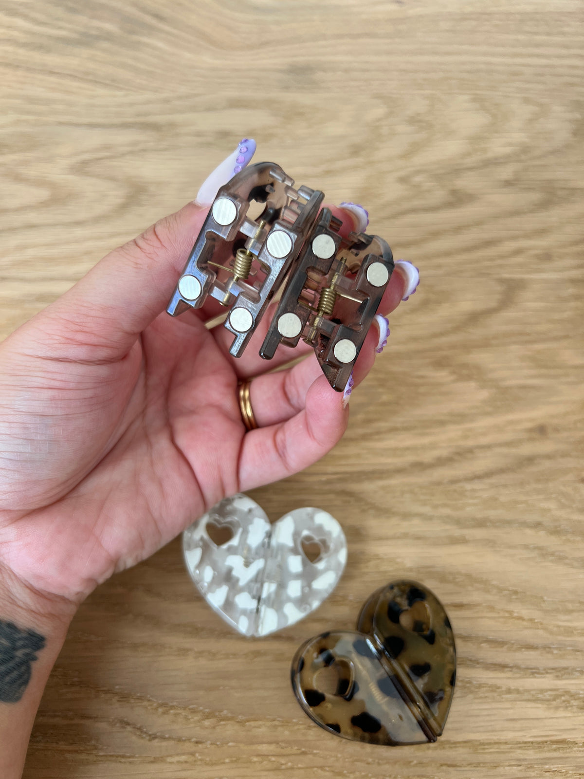 Heart Magnetic Hair Clip