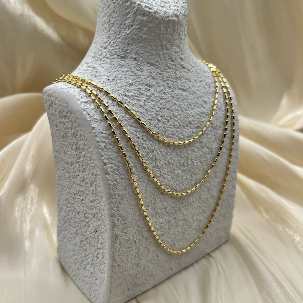 Linear Box Chain Necklace – Seranova | 14K Gold Plated