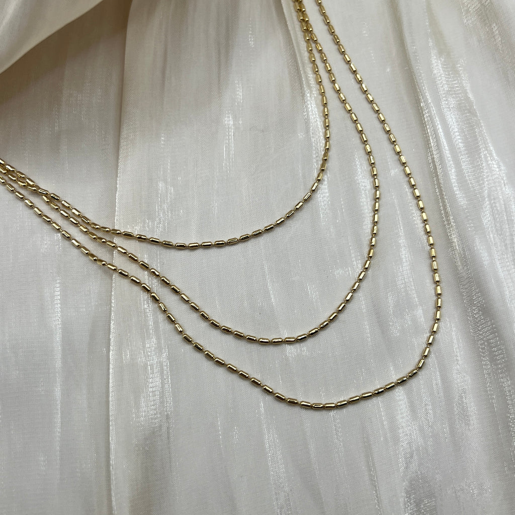 Linear Box Chain Necklace – Seranova | 14K Gold Plated