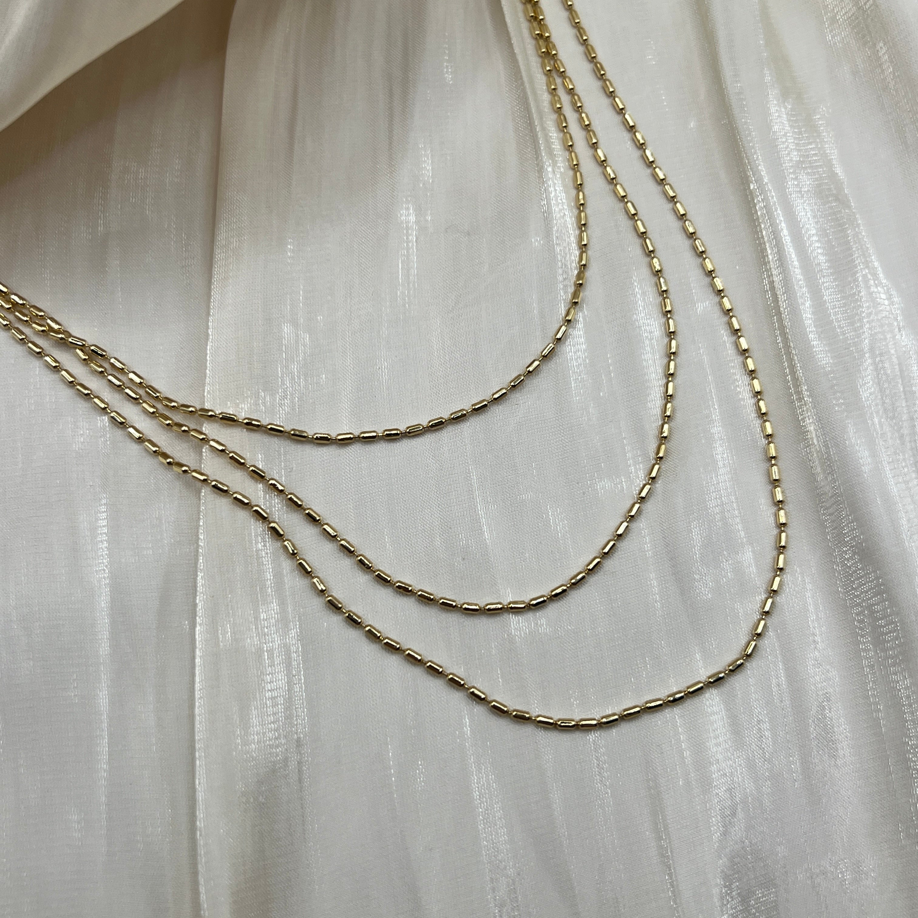 Linear Box Chain Necklace – Seranova | 14K Gold Plated