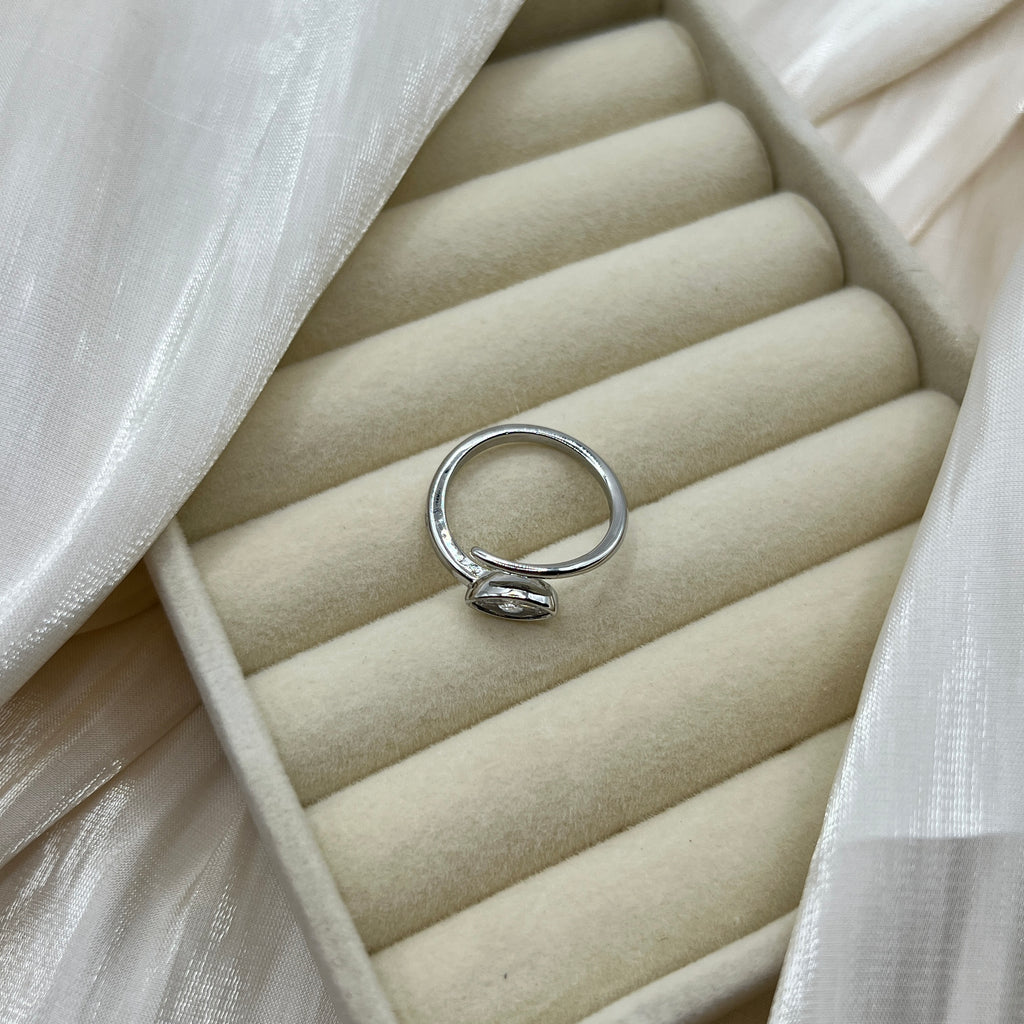 Marquise Stone Adjustable Ring – Selene