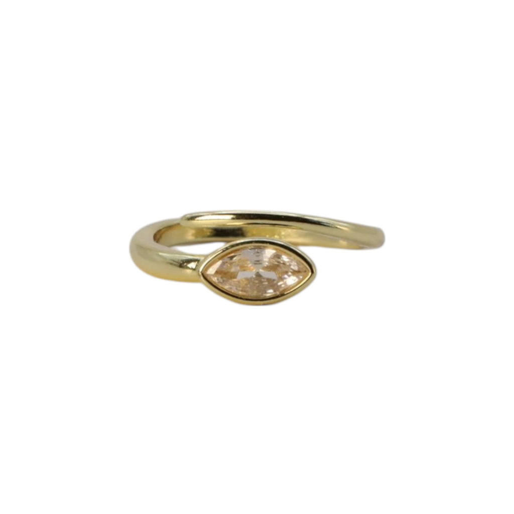 Marquise Stone Adjustable Ring – Selene