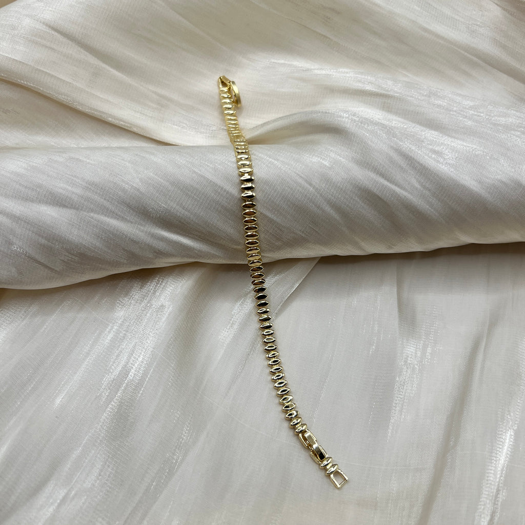 Minimal Gold Link Bracelet – Noa | 14K Gold Plated