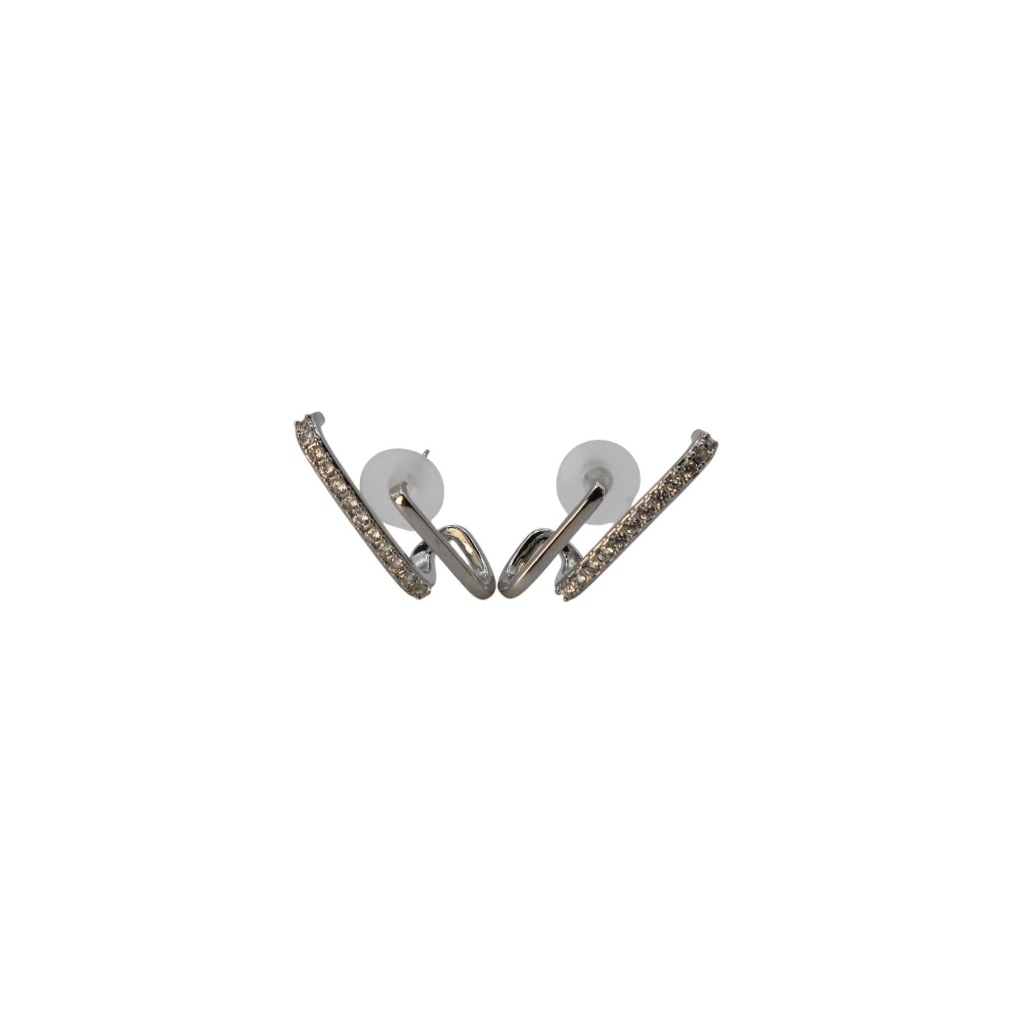 Minimal Pavé Bar Stud Earrings – Liora