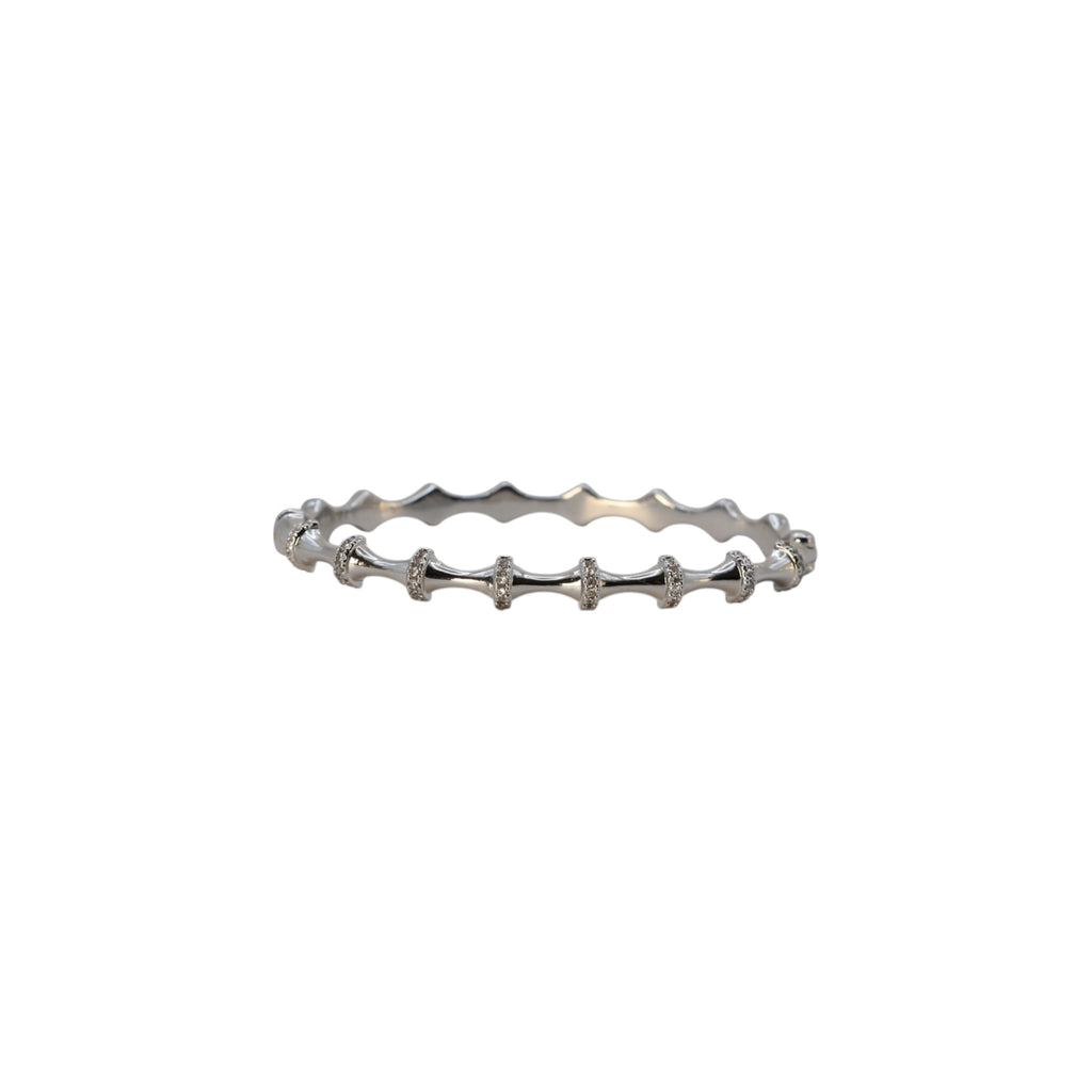 Molten CZ Bangle – Orvella | 14K Gold Plated