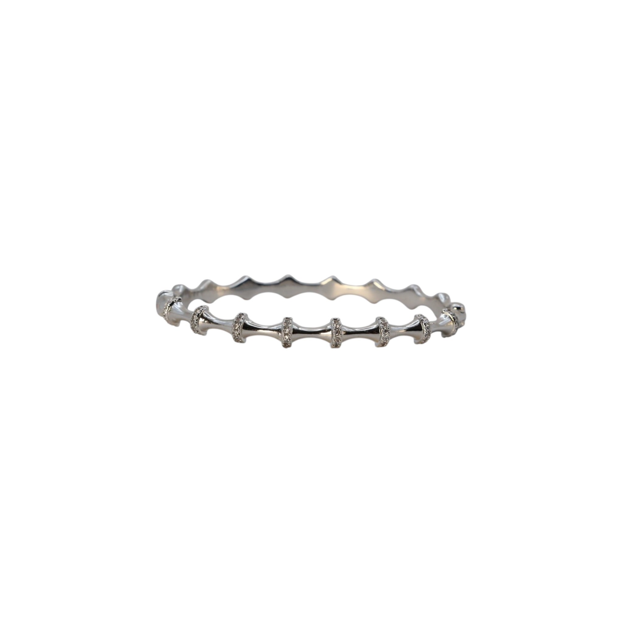 Molten CZ Bangle – Orvella | 14K Gold Plated