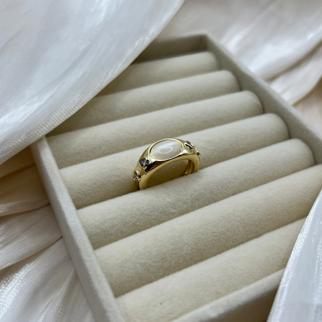 Oval Signet Adjustable Ring – Velmora