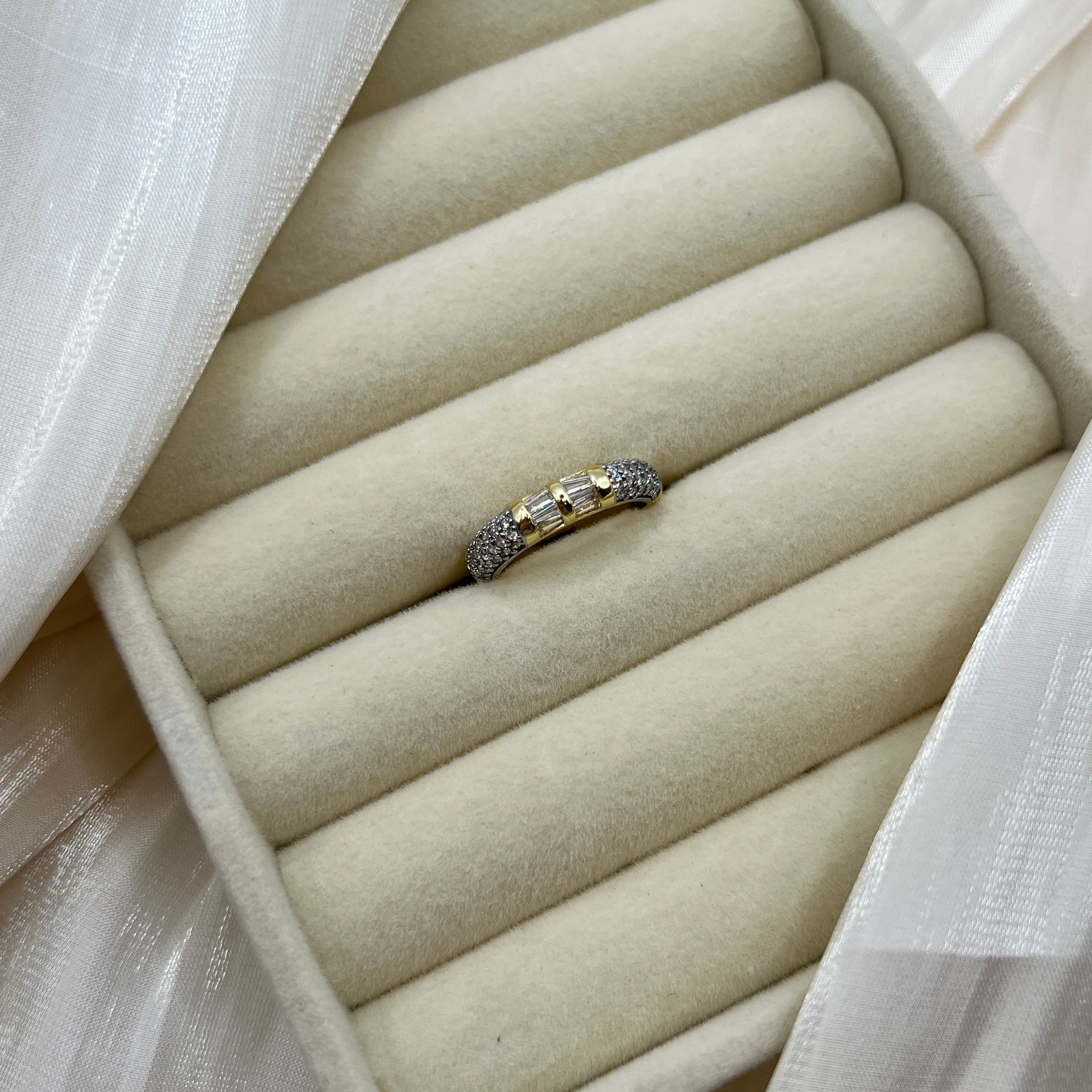 Pave Baguette Adjustable Ring – Orlena