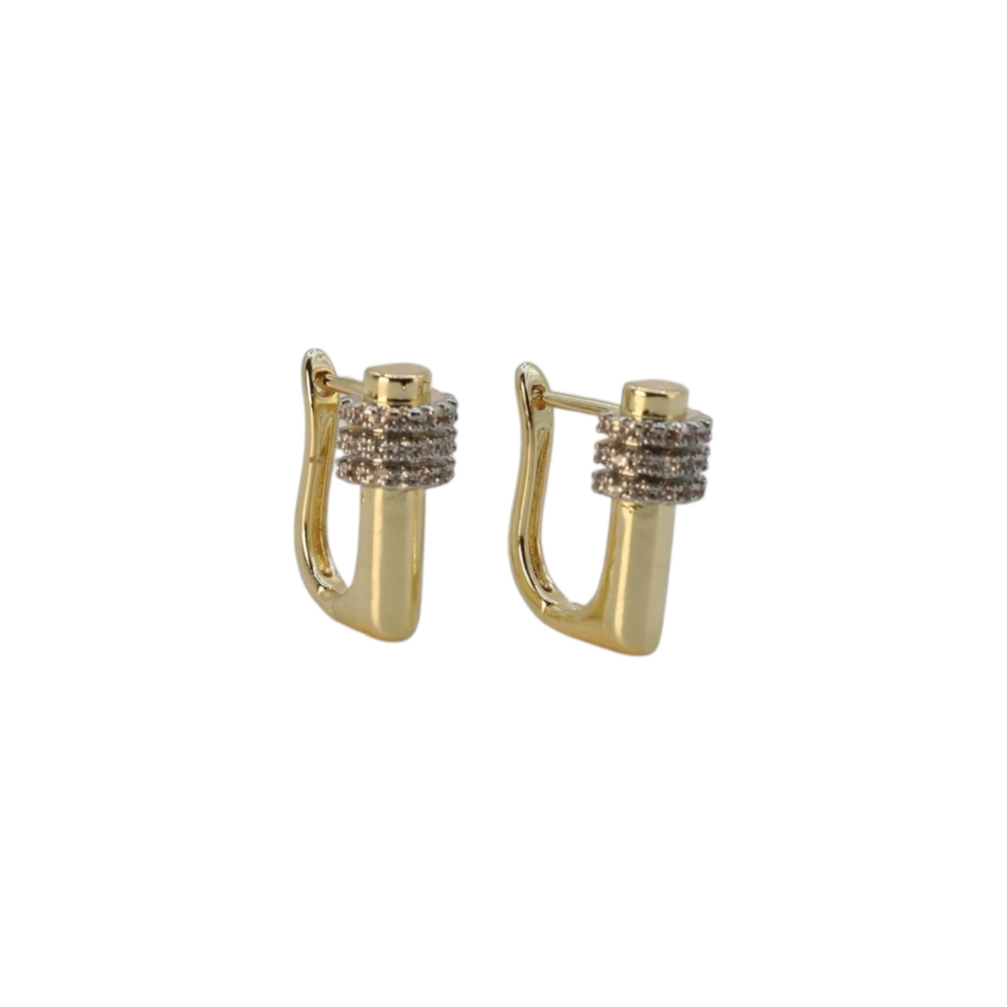 Pavé Nail Drop Earrings – Valestia