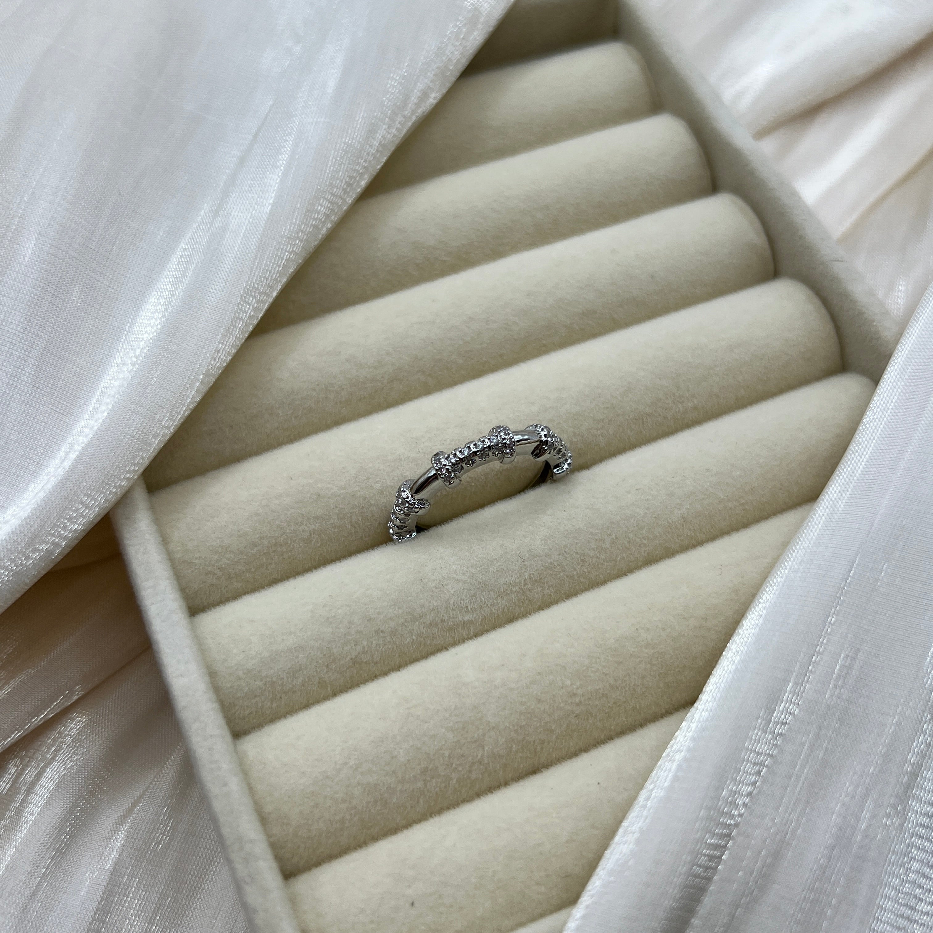 Pave Segment Adjustable Ring – Zephyra