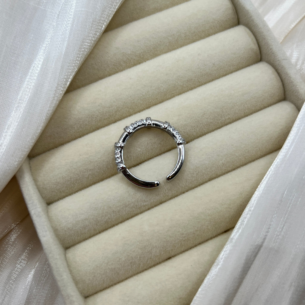 Pave Segment Adjustable Ring – Zephyra
