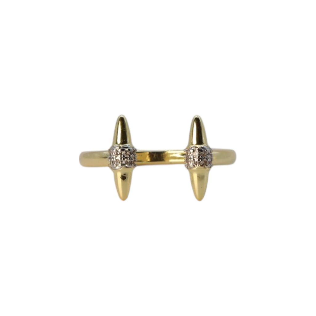 Pavé Spike Adjustable Ring – Dravyn
