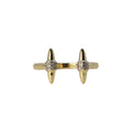 Pavé Spike Adjustable Ring – Dravyn