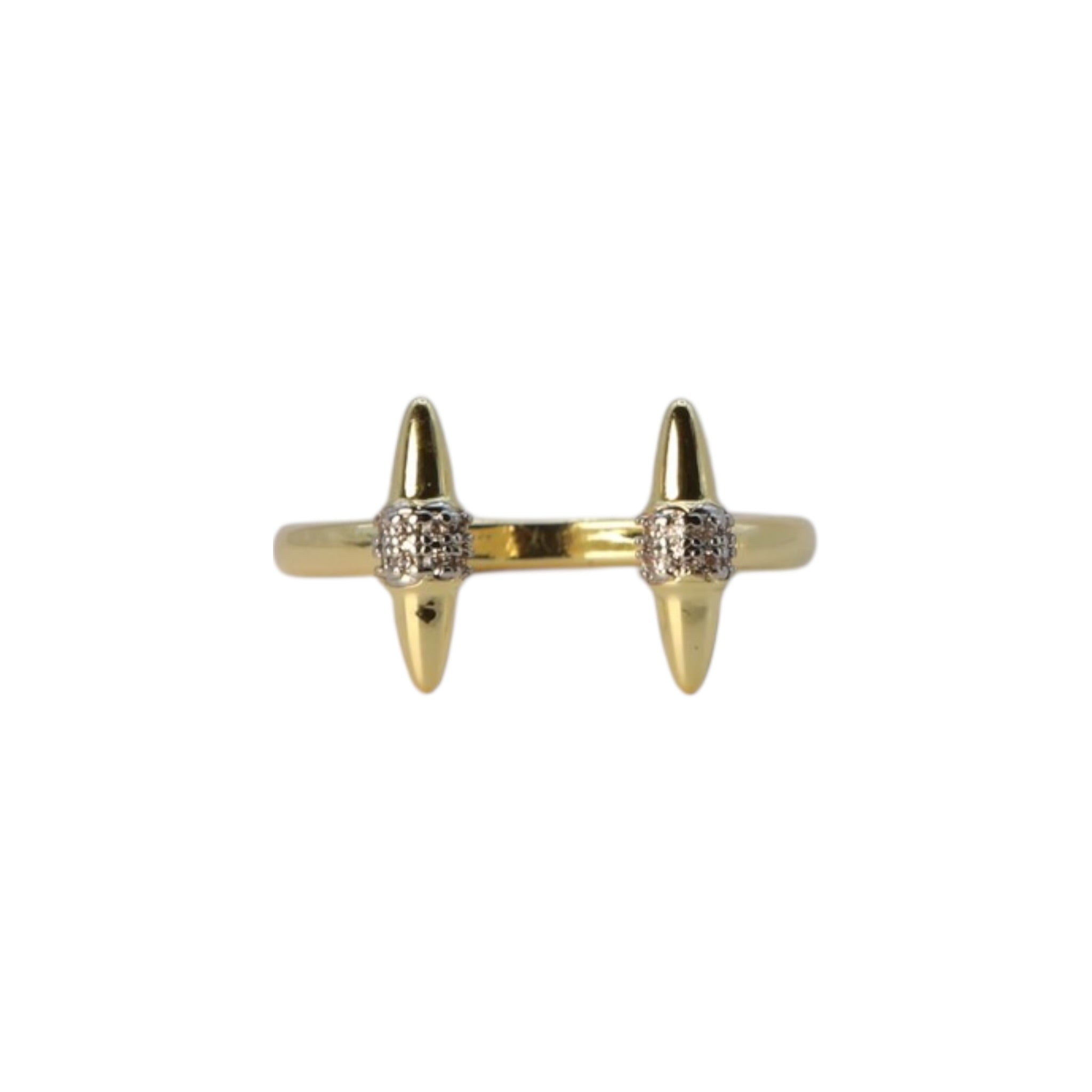 Pavé Spike Adjustable Ring – Dravyn