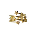 Pave Star Multi Band Adjustable Ring – Virelle
