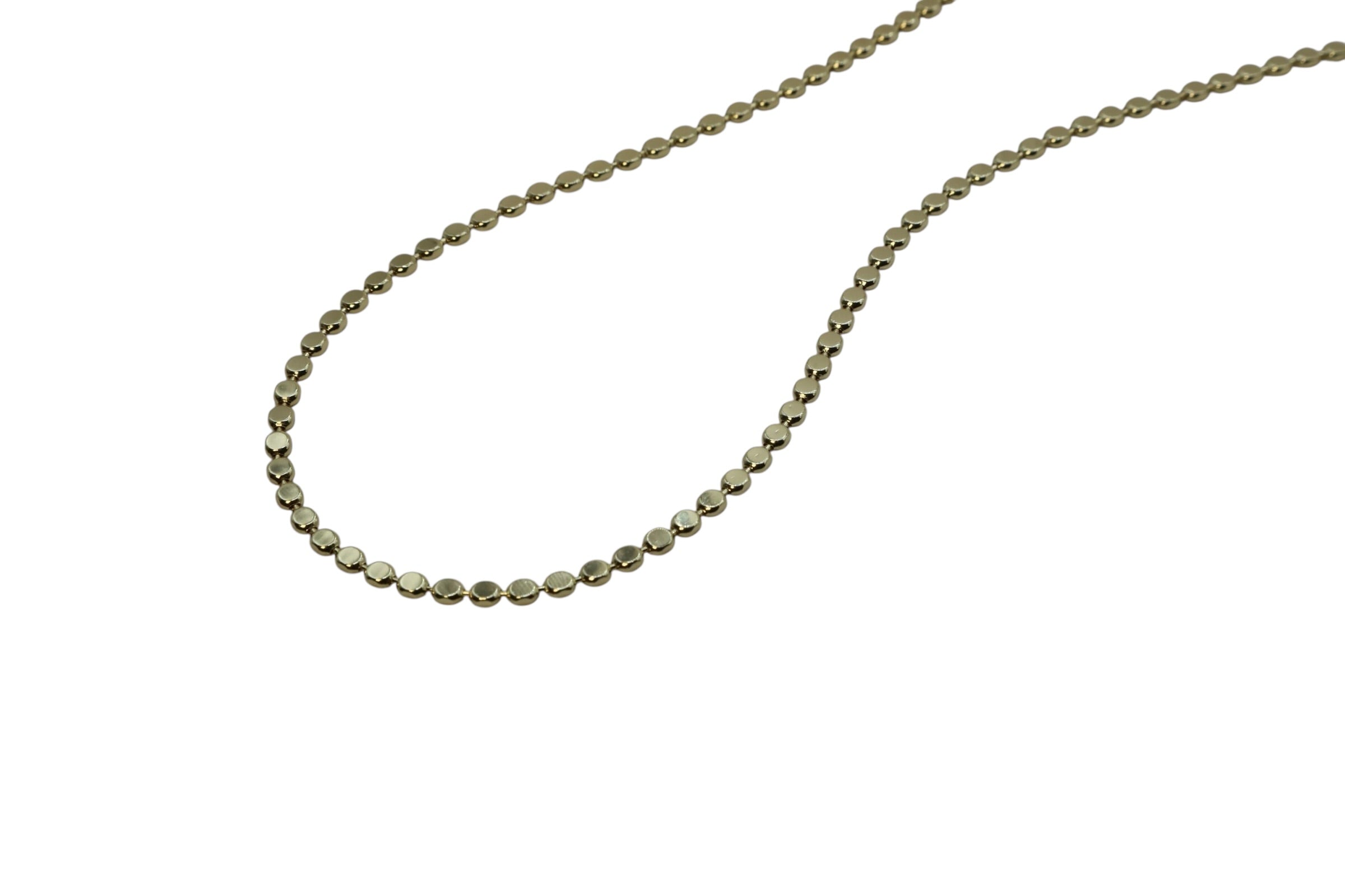 Petite Disc Chain Necklace – Elira | 14K Gold Plated