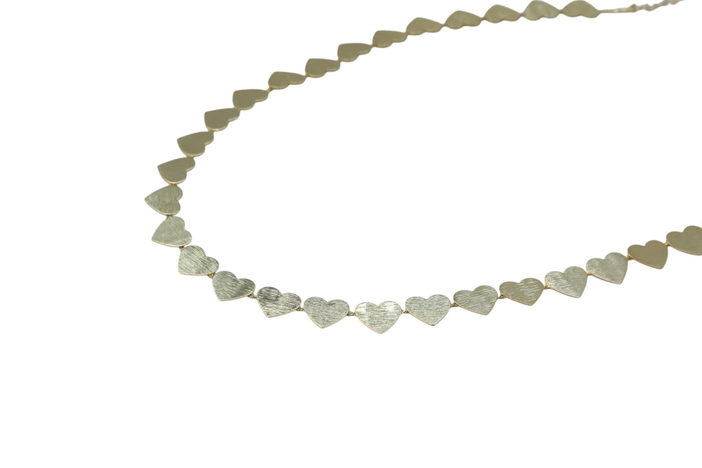 Petite Heart Chain Necklace – Serelune | 14K Gold Plated