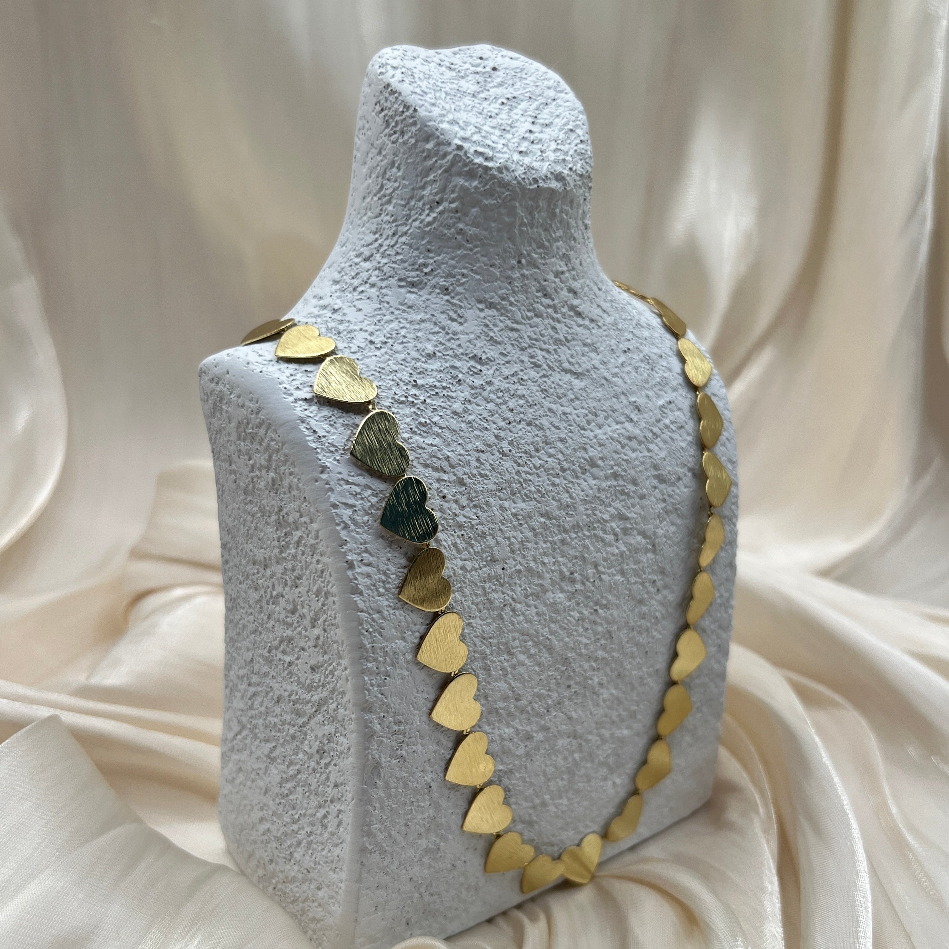 Petite Heart Chain Necklace – Serelune | 14K Gold Plated
