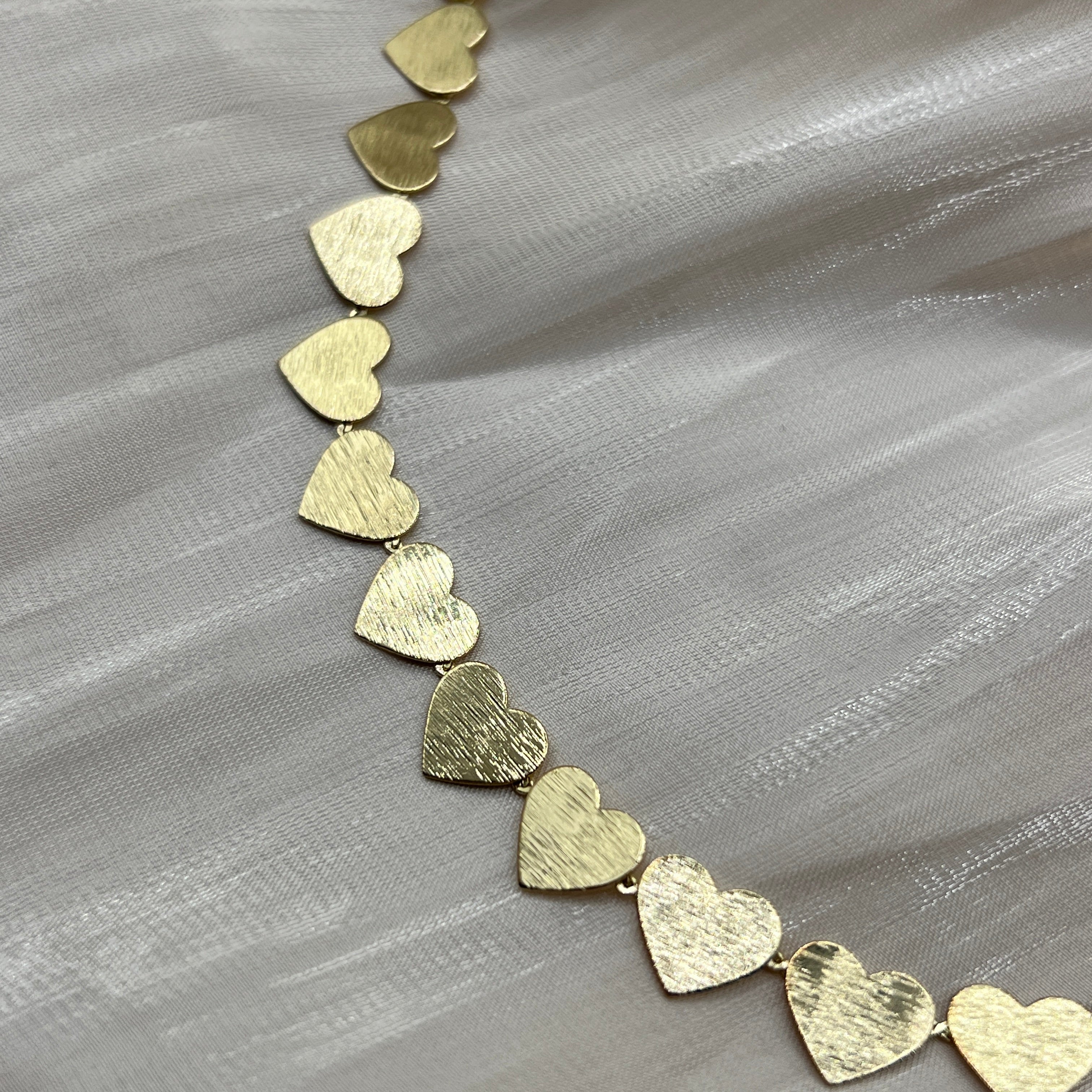 Petite Heart Chain Necklace – Serelune | 14K Gold Plated