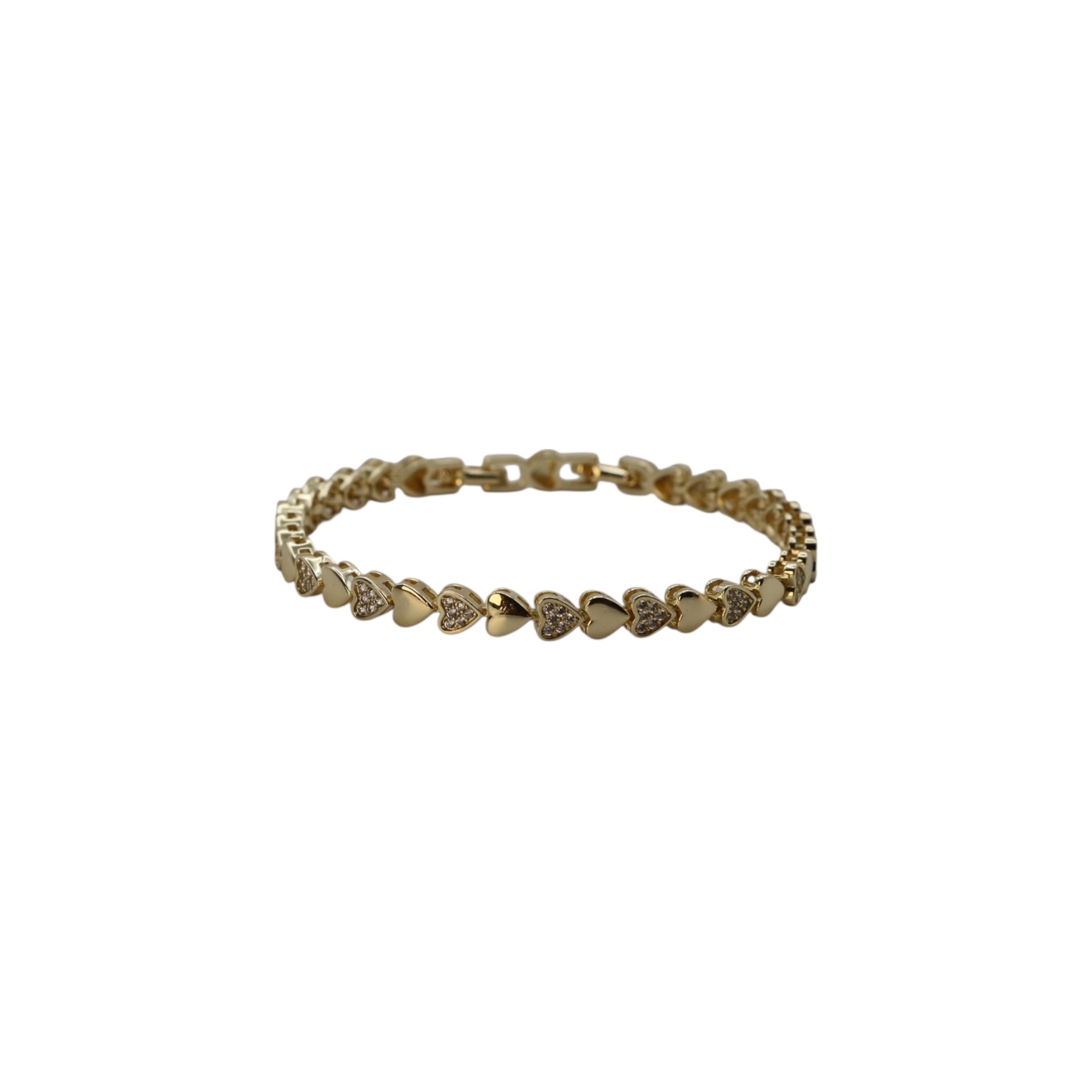 Petite Heartline Bracelet – Seraphine | 14K Gold Plated