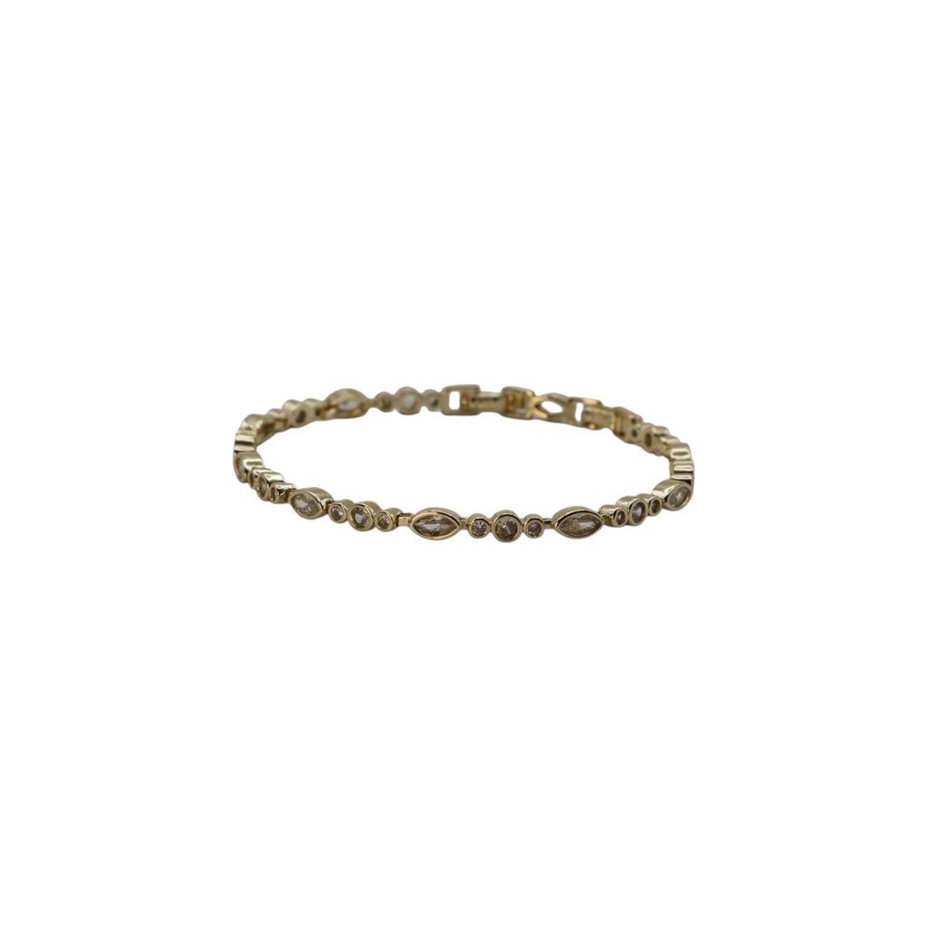 Petite Marquise Glow Bracelet – Evelina | 14K Gold Plated