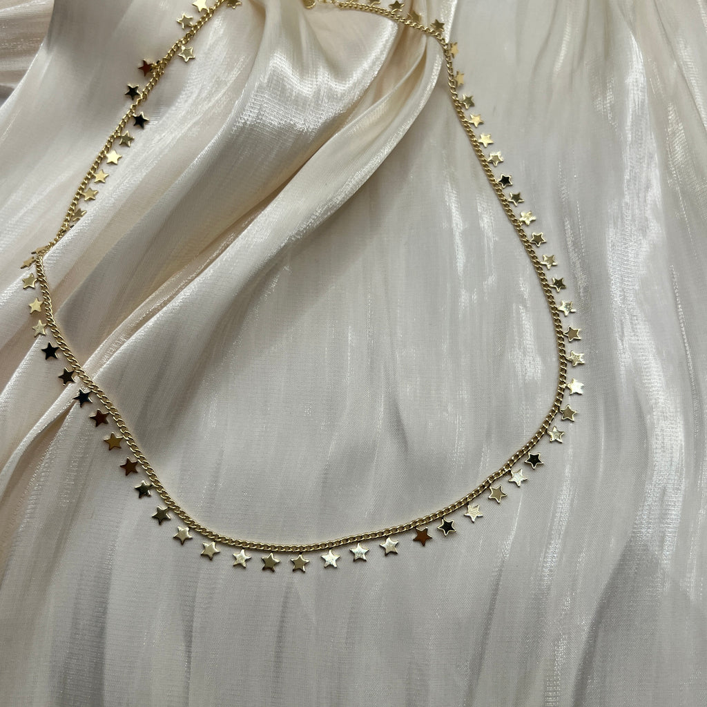 Petite Star Chain Necklace – Avelora | 14K Gold Plated