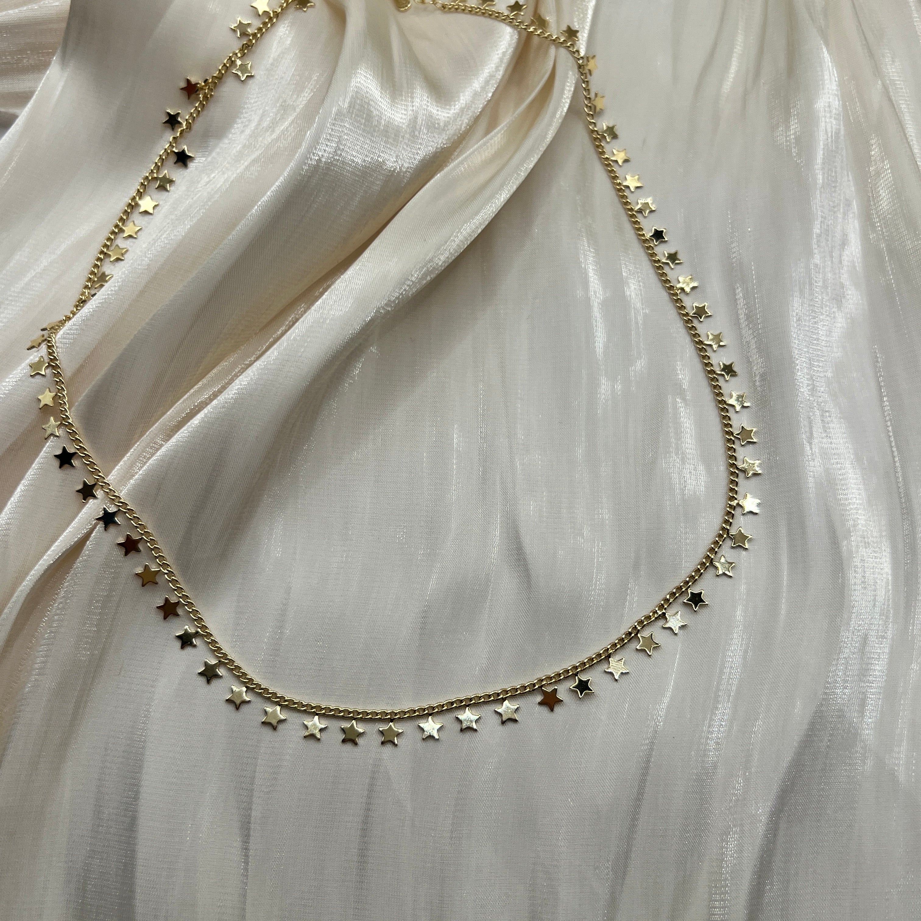 Petite Star Chain Necklace – Avelora | 14K Gold Plated