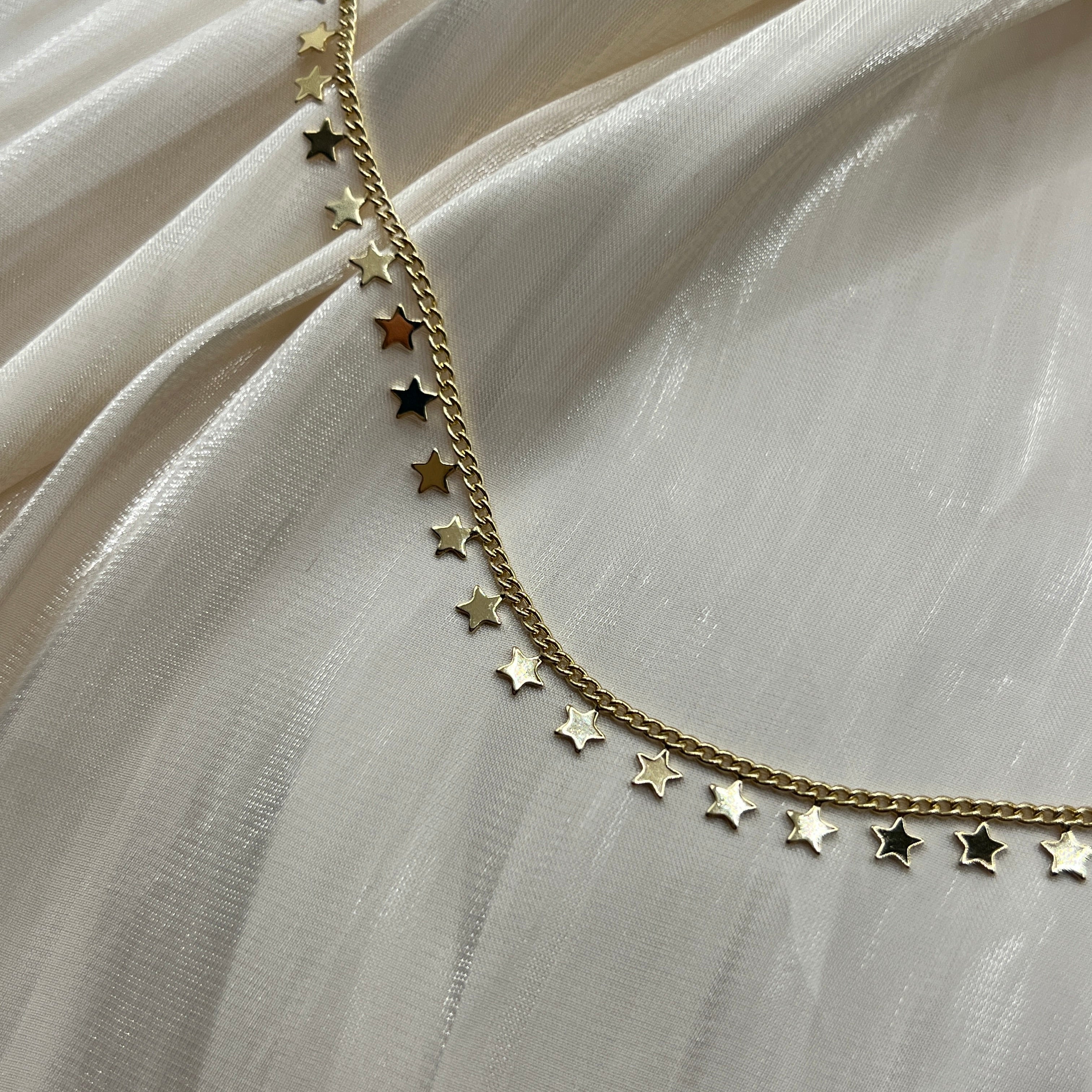 Petite Star Chain Necklace – Avelora | 14K Gold Plated
