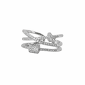 Criss-Cross Pave Ring – Aurora